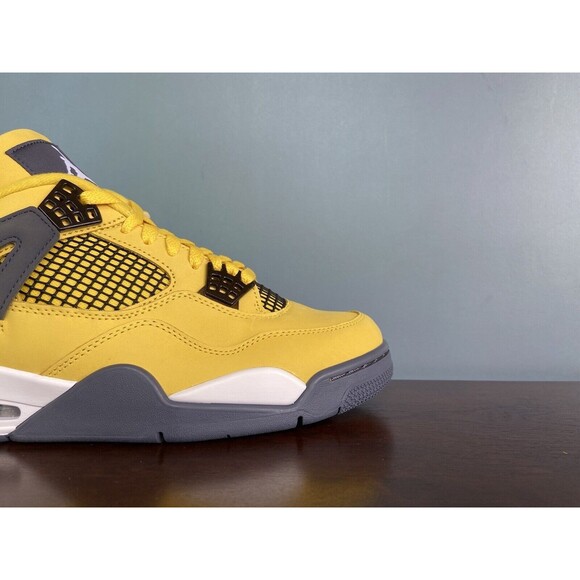 Nike Air Jordan 4 Retro "Lightning" Yellow 2021 Men's Size 12 CT8527-700 - Picture 5 of 11